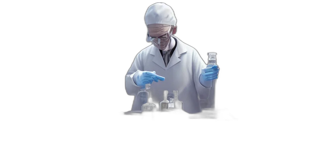 bottle, jacket, robot, staff transparent PNG cut-out