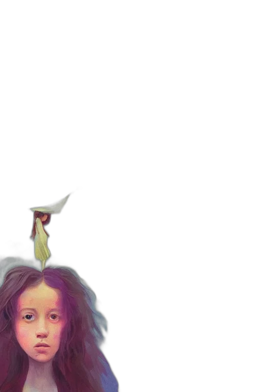 hair, crown, creature, face transparent PNG cut-out