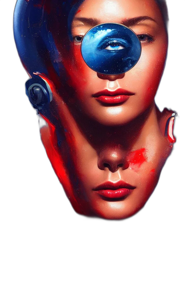 mask, face, crown, robot transparent PNG cut-out