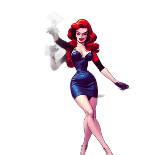 dress, comic book art, concept art, cartoon transparent PNG cut-out