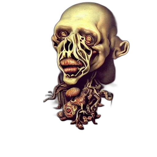 mask, face, creature, staff transparent PNG cut-out