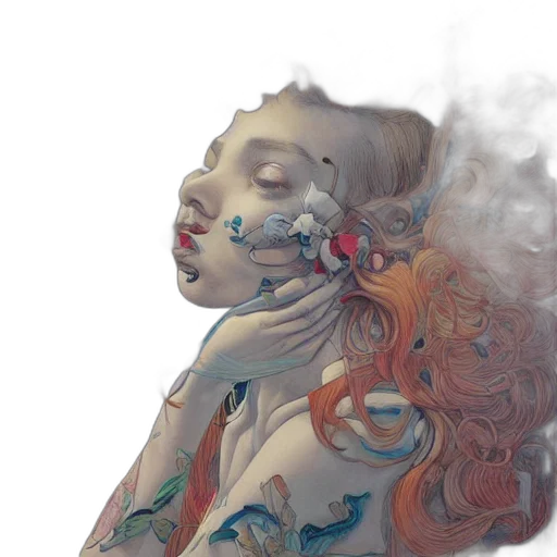 mask, dress, face, fantasy art transparent PNG cut-out