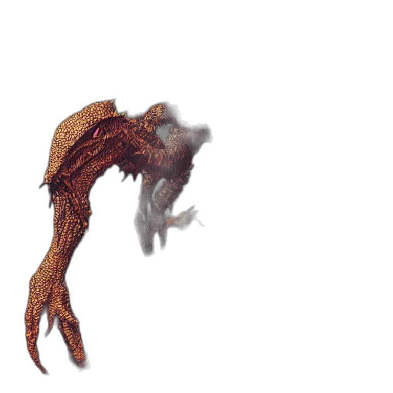 creature, hair, dragon, animal transparent PNG cut-out