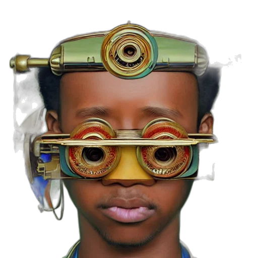 mask, robot, face, staff transparent PNG cut-out