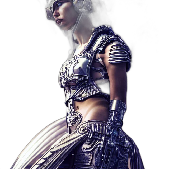 dress, sword, jewelry, staff transparent PNG cut-out