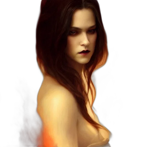 dress, face, fantasy art, concept art transparent PNG cut-out