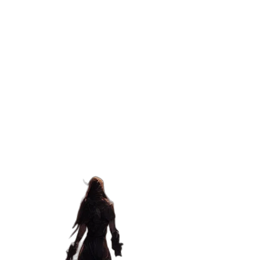sword, dress, weapon, hair transparent PNG cut-out