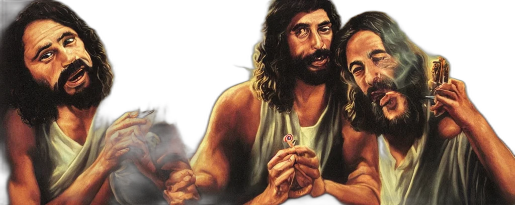 photorealistic, fire, jesus, christ transparent PNG cut-out
