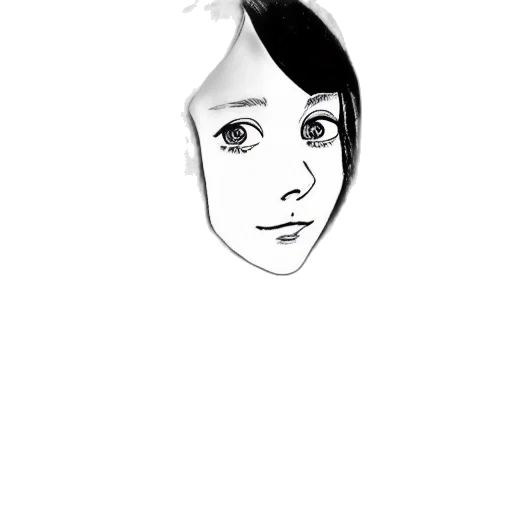 face, mask, hair, creature transparent PNG cut-out