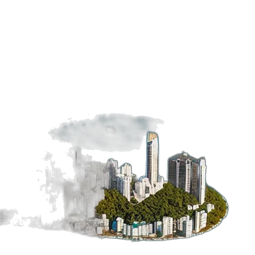 building, tree, concept art, pixel art transparent PNG cut-out
