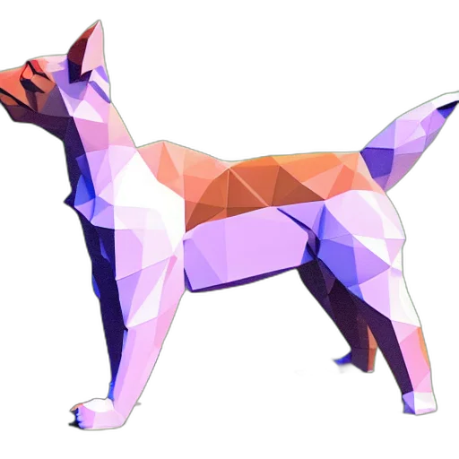 animal, creature, 3d render, pixel art transparent PNG cut-out