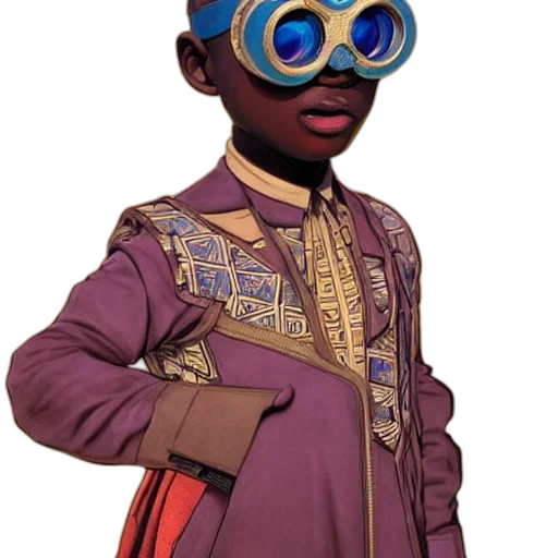 jacket, staff, mask, robot transparent PNG cut-out