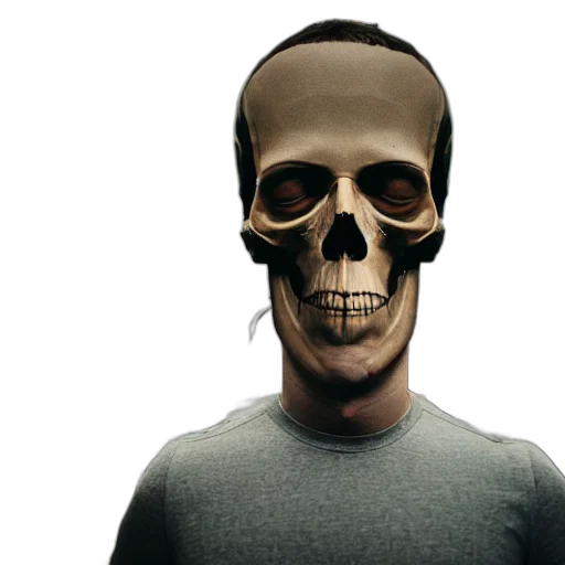 mask, face, 3d render, concept art transparent PNG cut-out