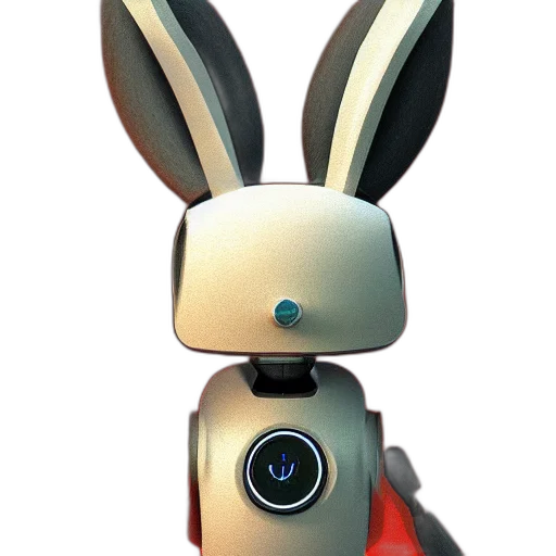 robot, animal, staff, 3d render transparent PNG cut-out
