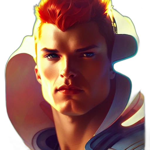 face, jacket, robot, staff transparent PNG cut-out