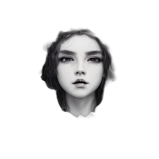 face, hair, creature, mask transparent PNG cut-out