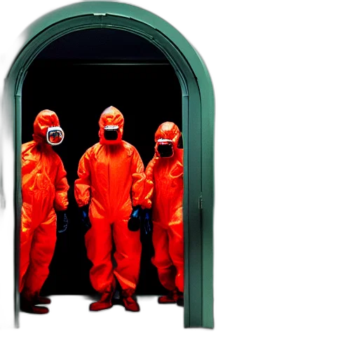staff, jacket, mask, concept art transparent PNG cut-out