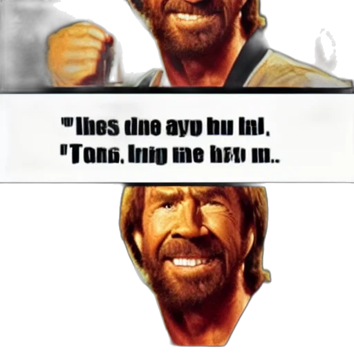 comic book art, chuck, norris, calling transparent PNG cut-out