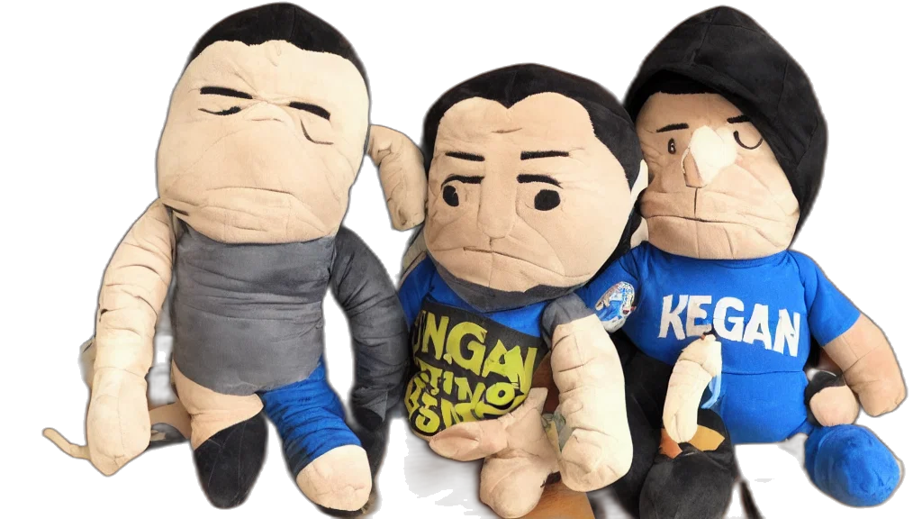 3d render, joe, rogan, plushie transparent PNG cut-out