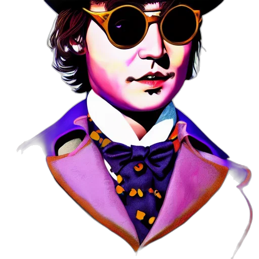 face, hat, staff, jacket transparent PNG cut-out