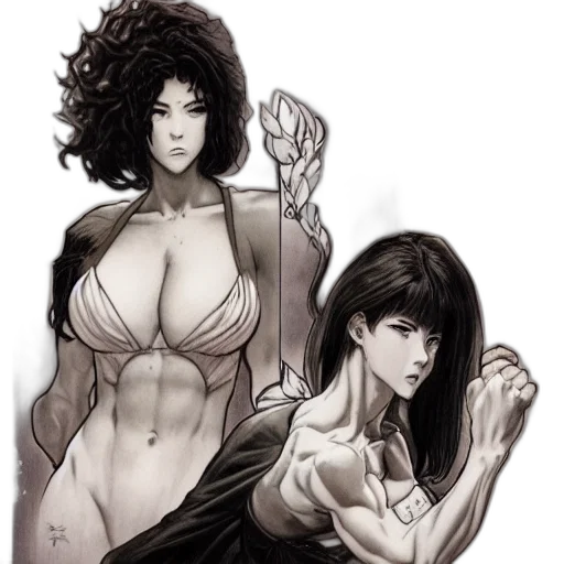 comic book art, fantasy art, concept art, anime transparent PNG cut-out