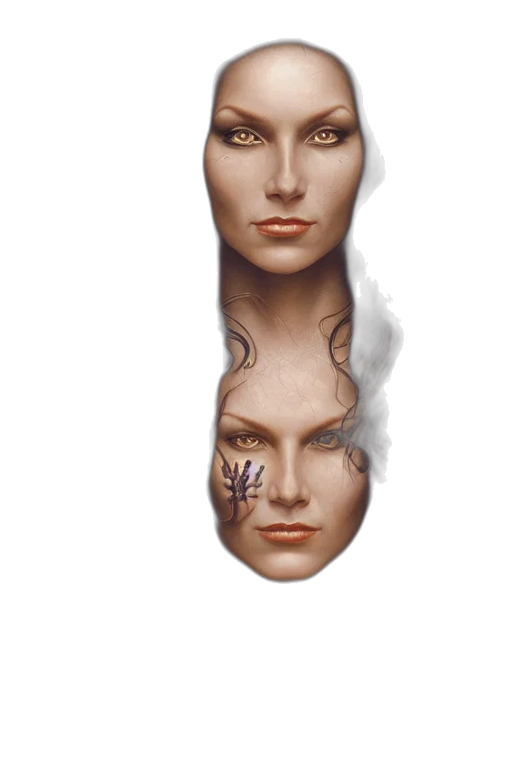 face, mask, jewelry, crown transparent PNG cut-out