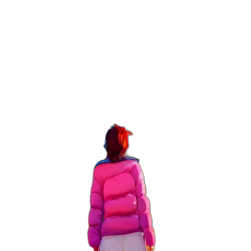 jacket, dress, umbrella, creature transparent PNG cut-out