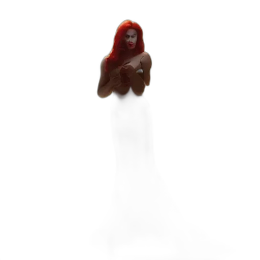 creature, hair, dress, animal transparent PNG cut-out