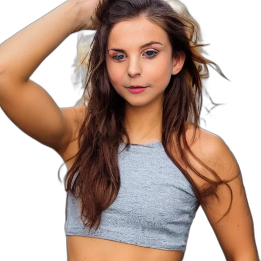hair, dress, face, jacket transparent PNG cut-out