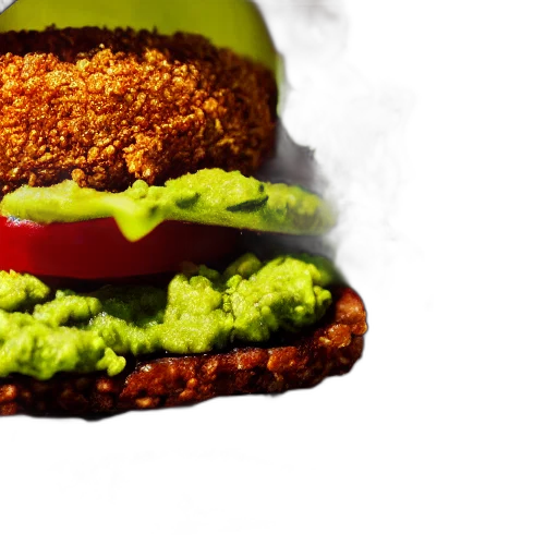 food, photorealistic, 3d render, vegan transparent PNG cut-out