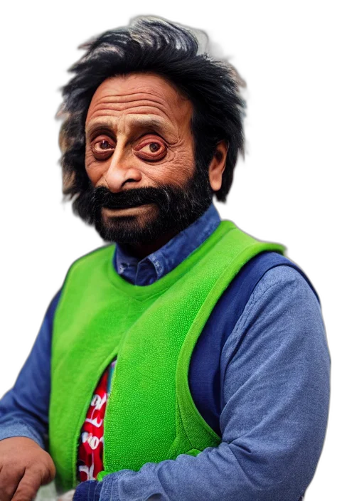 jacket, face, staff, animal transparent PNG cut-out