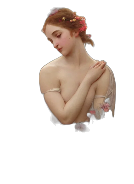 dress, jewelry, crown, staff transparent PNG cut-out