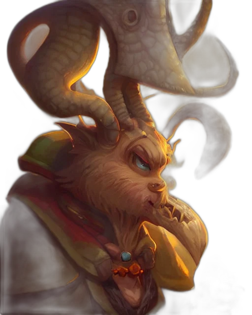 dragon, staff, creature, face transparent PNG cut-out