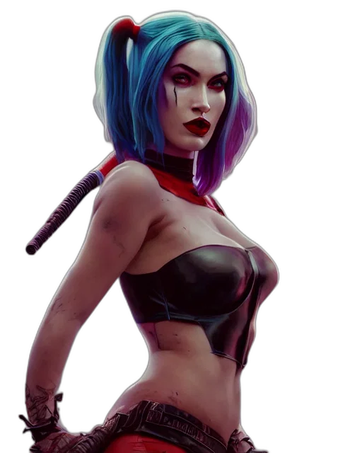 staff, cyberpunk, concept art, comic book art transparent PNG cut-out