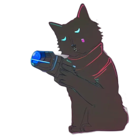 weapon, staff, animal, robot transparent PNG cut-out