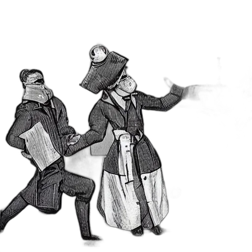 jacket, staff, concept art, pencil sketch transparent PNG cut-out