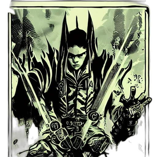 sword, comic book art, concept art, fantasy art transparent PNG cut-out