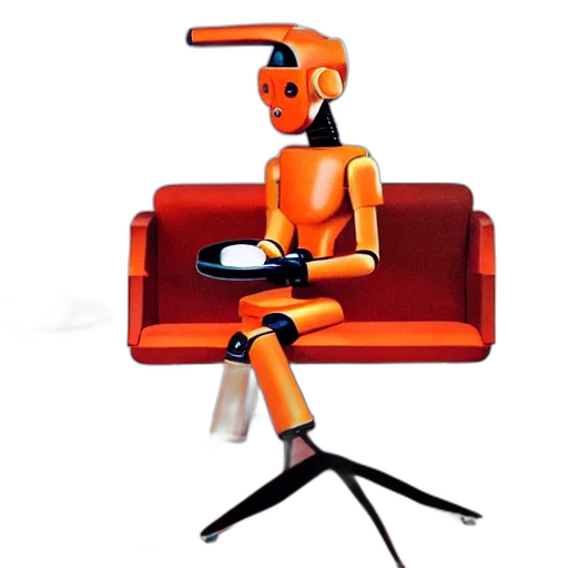 robot, furniture, staff, 3d render transparent PNG cut-out