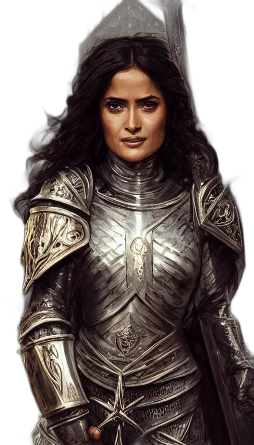 face, sword, fantasy art, comic book art transparent PNG cut-out