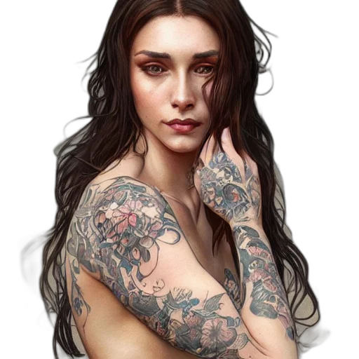 face, dress, jewelry, hair transparent PNG cut-out