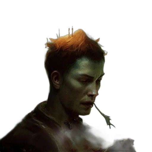 dragon, face, creature, concept art transparent PNG cut-out