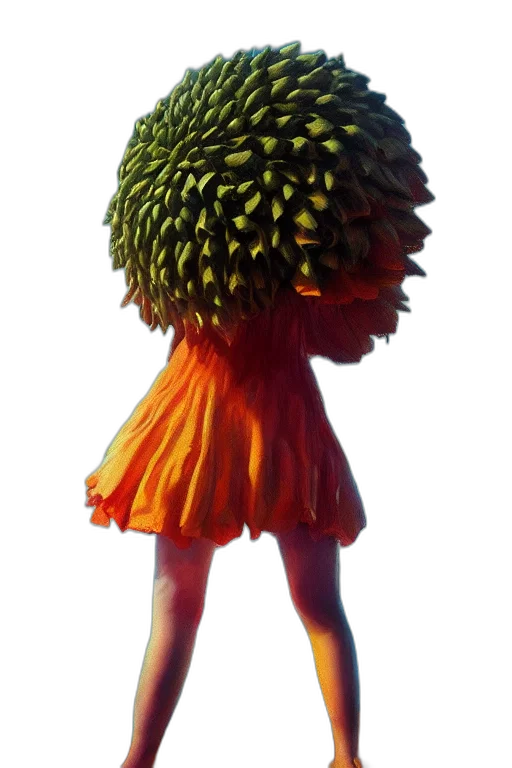 dress, hair, hat, creature transparent PNG cut-out