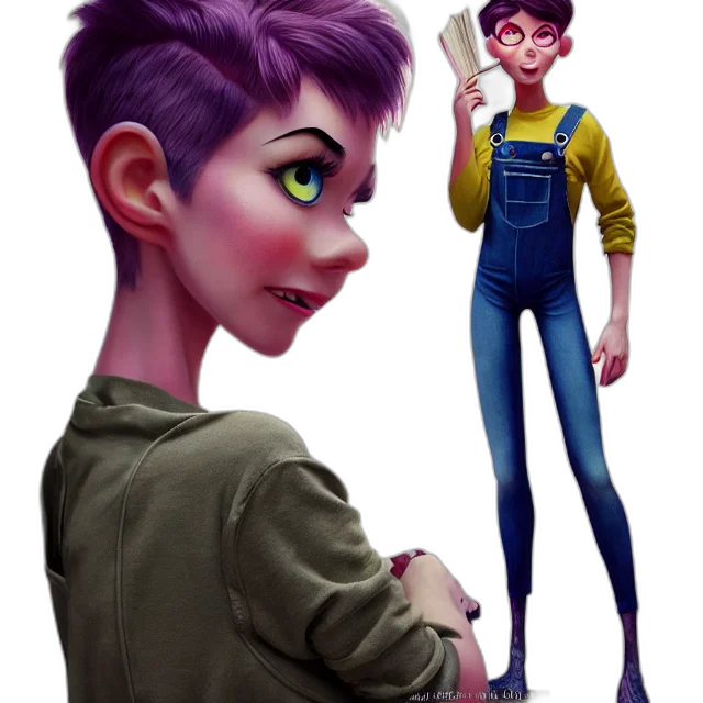 staff, jacket, face, creature transparent PNG cut-out