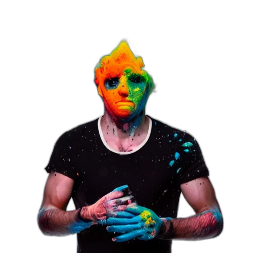 mask, face, jacket, creature transparent PNG cut-out