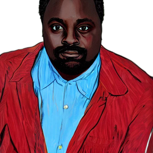 jacket, face, cartoon, concept art transparent PNG cut-out