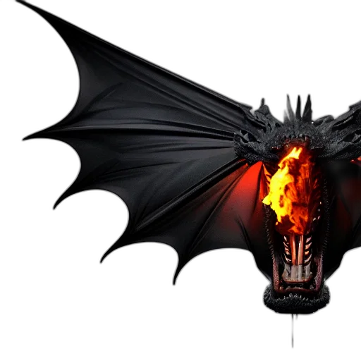 dragon, concept art, 3d render, fantasy art transparent PNG cut-out