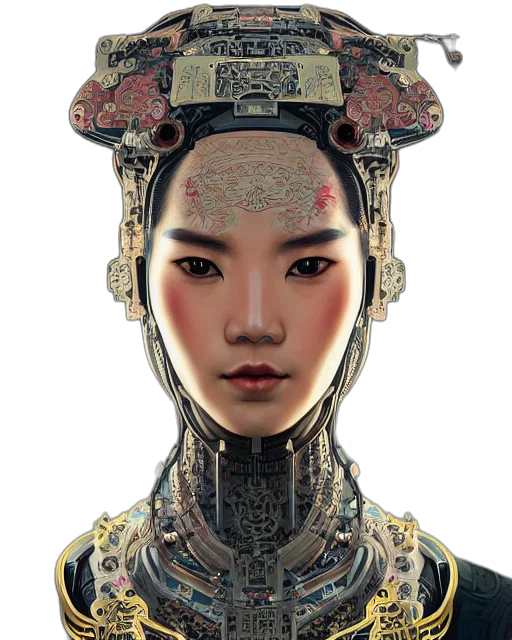 face, mask, robot, crown transparent PNG cut-out