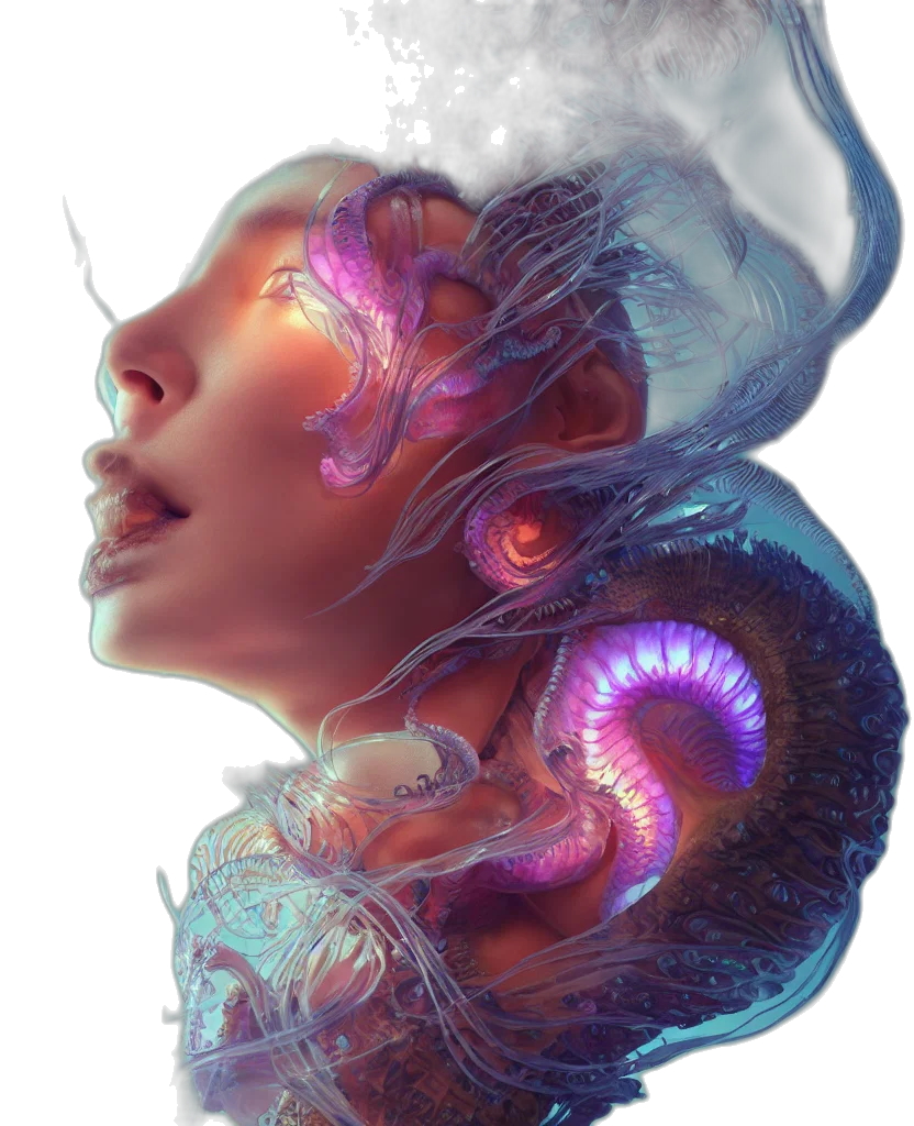 face, creature, crown, mask transparent PNG cut-out