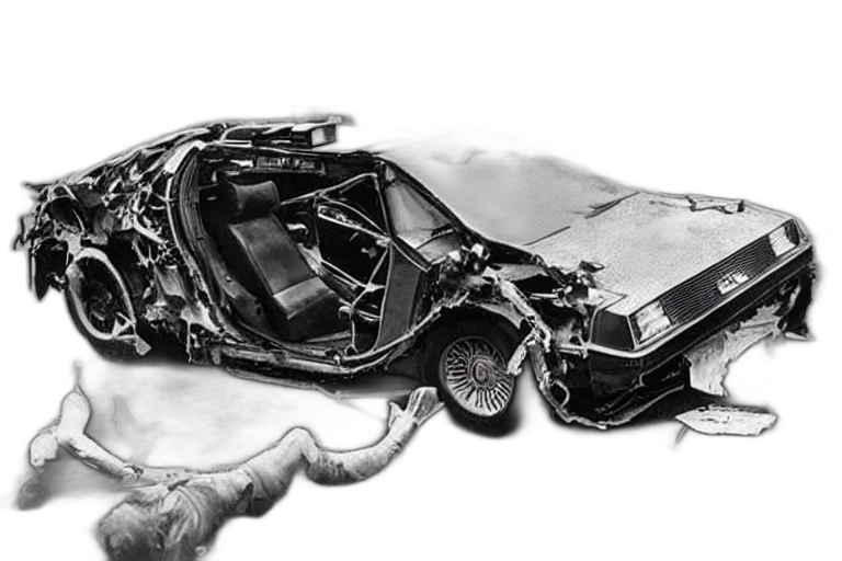car, concept art, photorealistic, comic book art transparent PNG cut-out