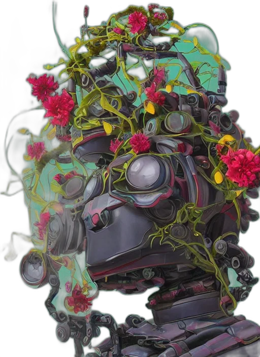 mask, robot, crown, face transparent PNG cut-out